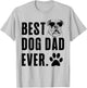 American Bulldog Daddy Dad Best Dog Dad Ever Men T-Shirt - T-Shirt | Ash