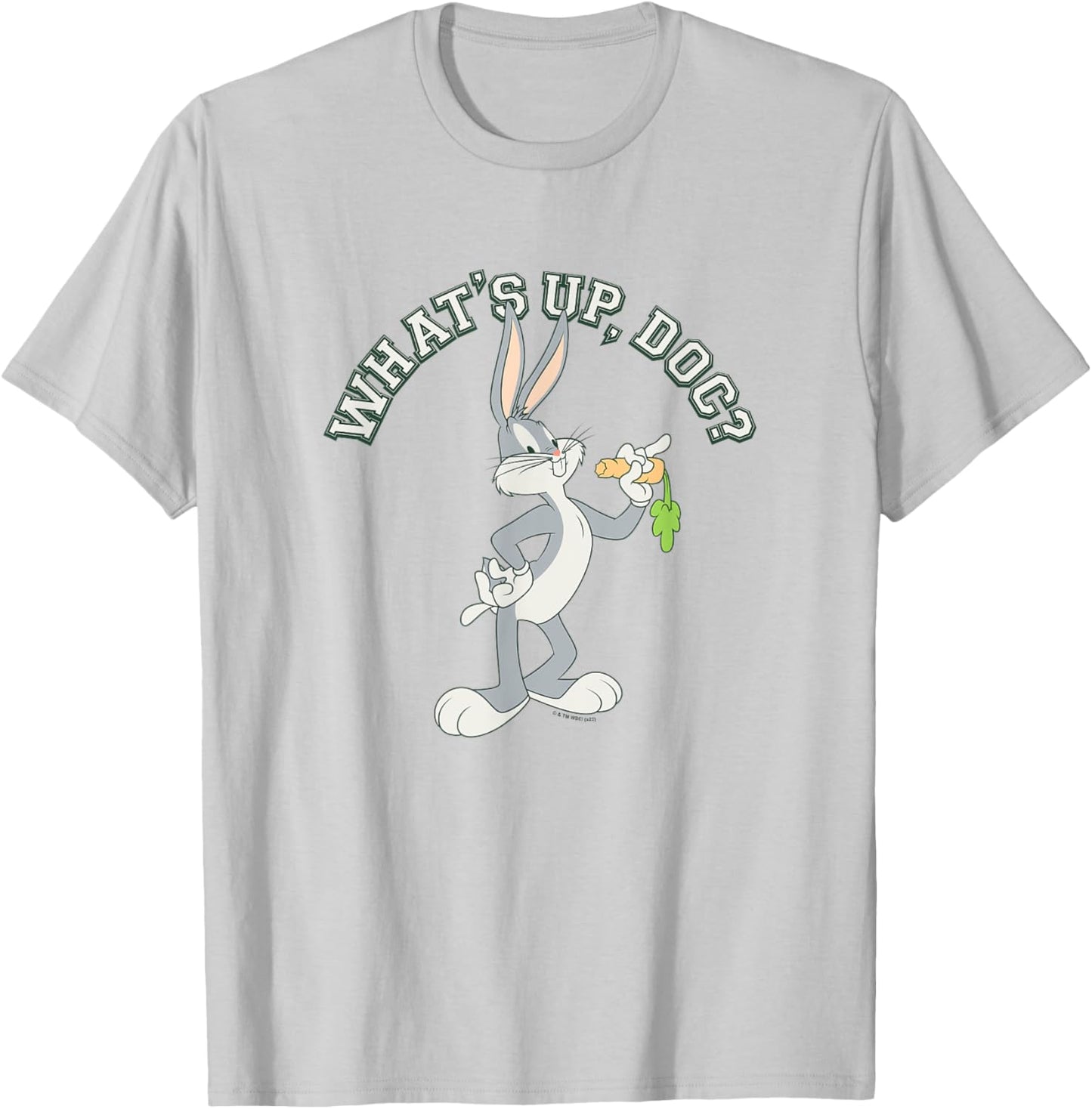 Looney Tunes What's Up Doc? Bugs Bunny Portrait T-Shirt - T-Shirt | Ash