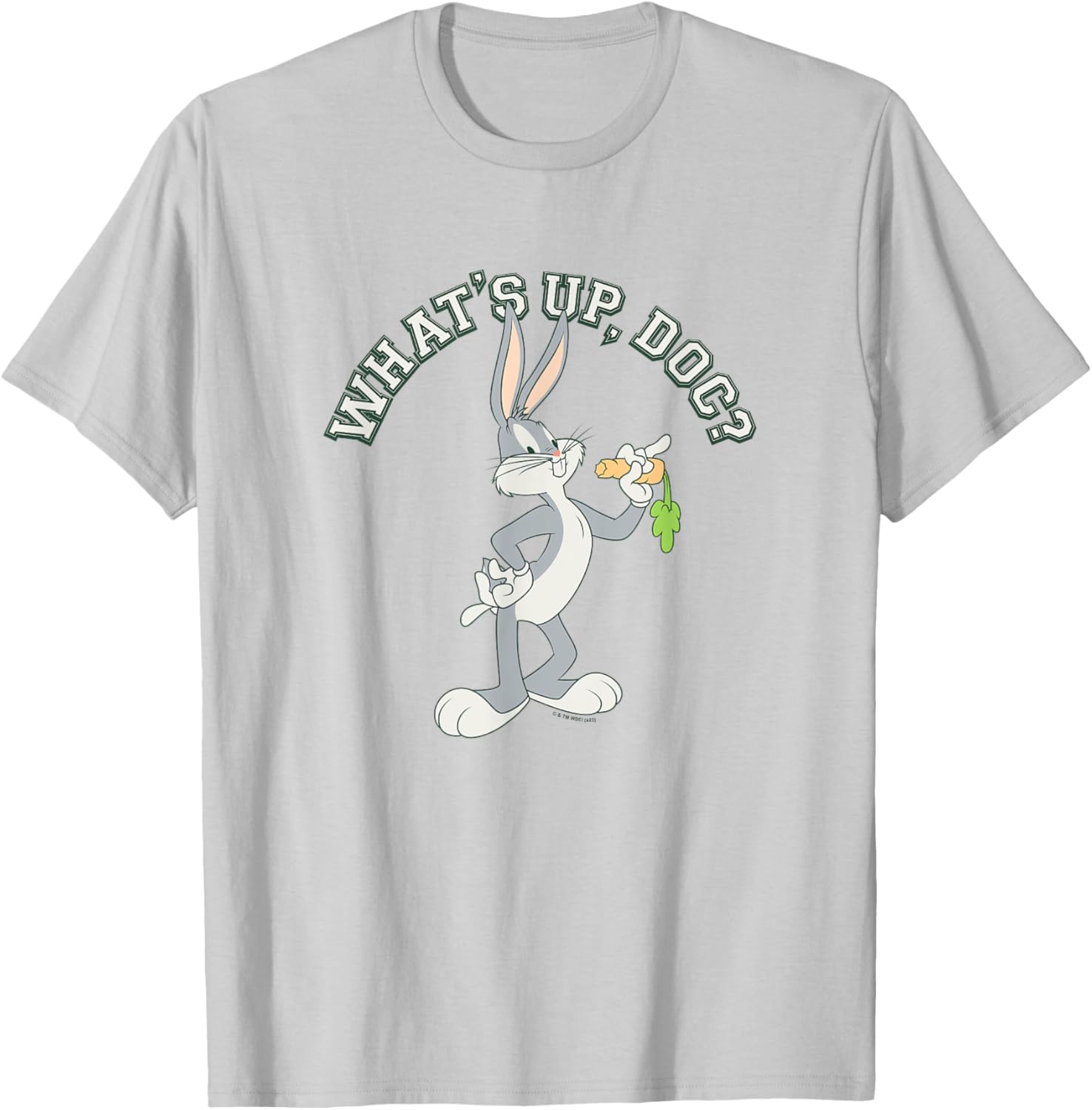 Looney Tunes What's Up Doc? Bugs Bunny Portrait T-Shirt - T-Shirt | Ash