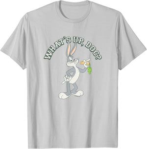 Looney Tunes What's Up Doc? Bugs Bunny Portrait T-Shirt - T-Shirt | Ash