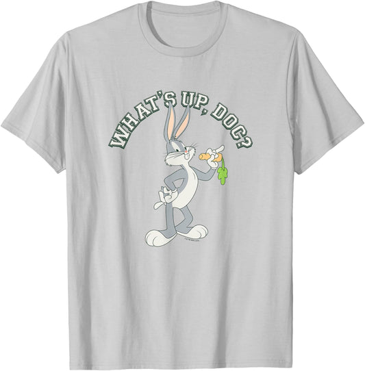 Looney Tunes What's Up Doc? Bugs Bunny Portrait T-Shirt - T-Shirt | Ash