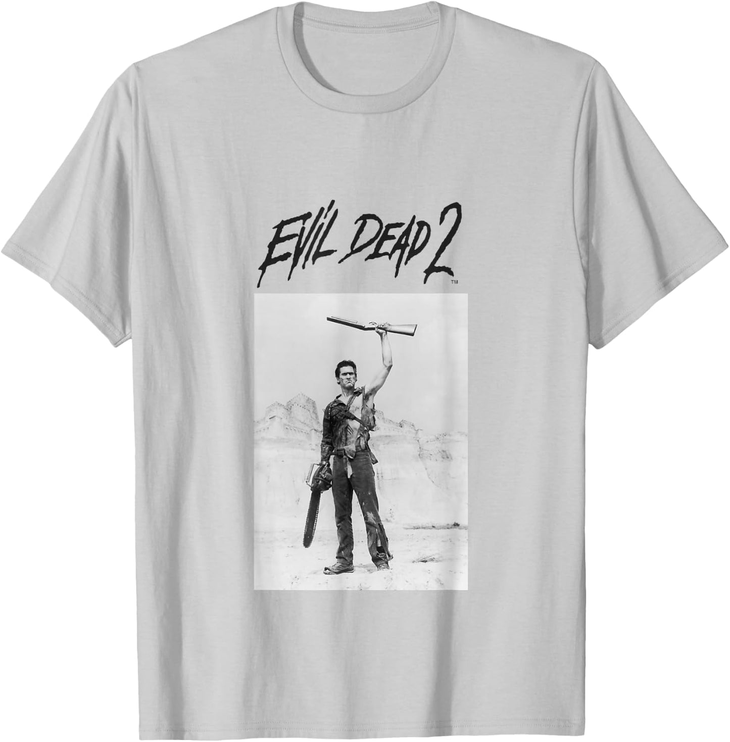 Evil Dead 2 Black Text Logo T-Shirt - T-Shirt | Ash