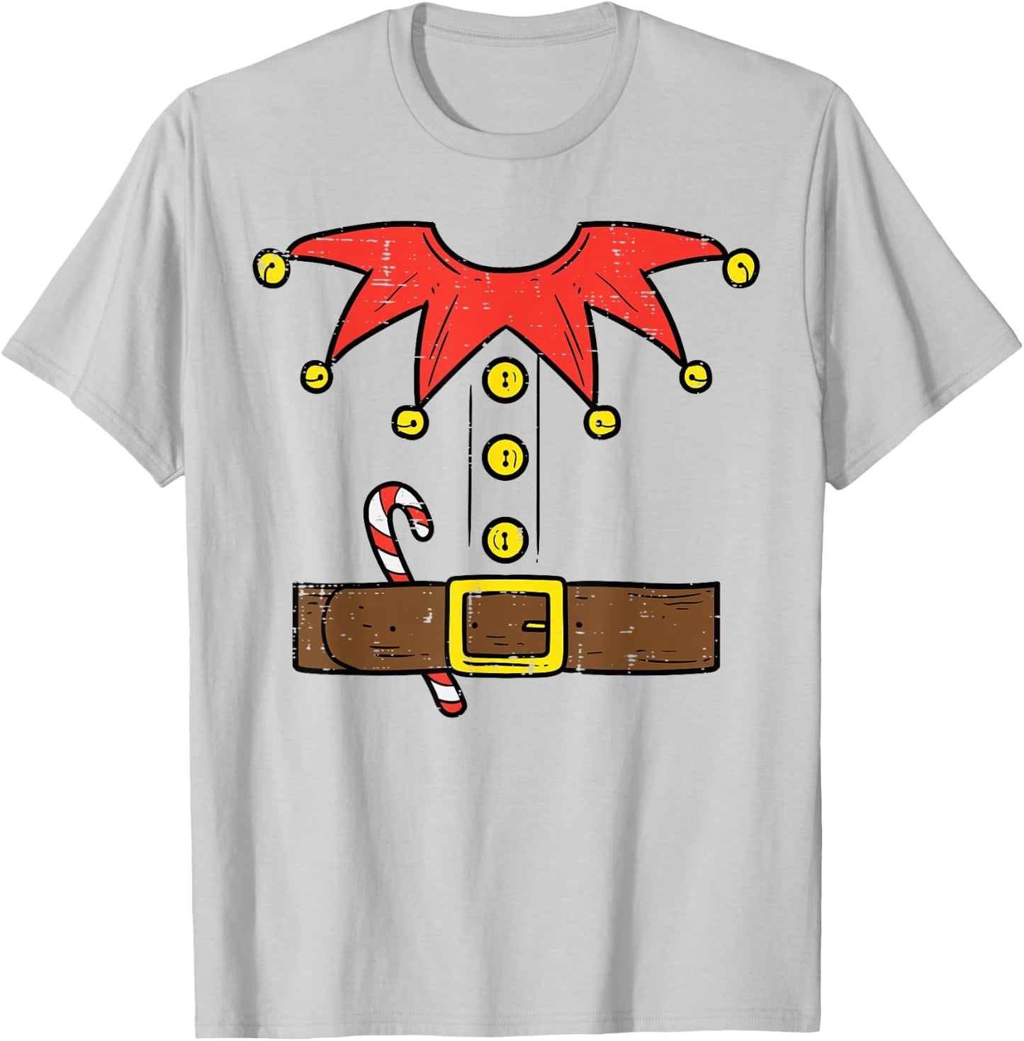 Elf Costume Christmas For Boys Kids Toddler Men Xmas T-Shirt - T-Shirt | Ash