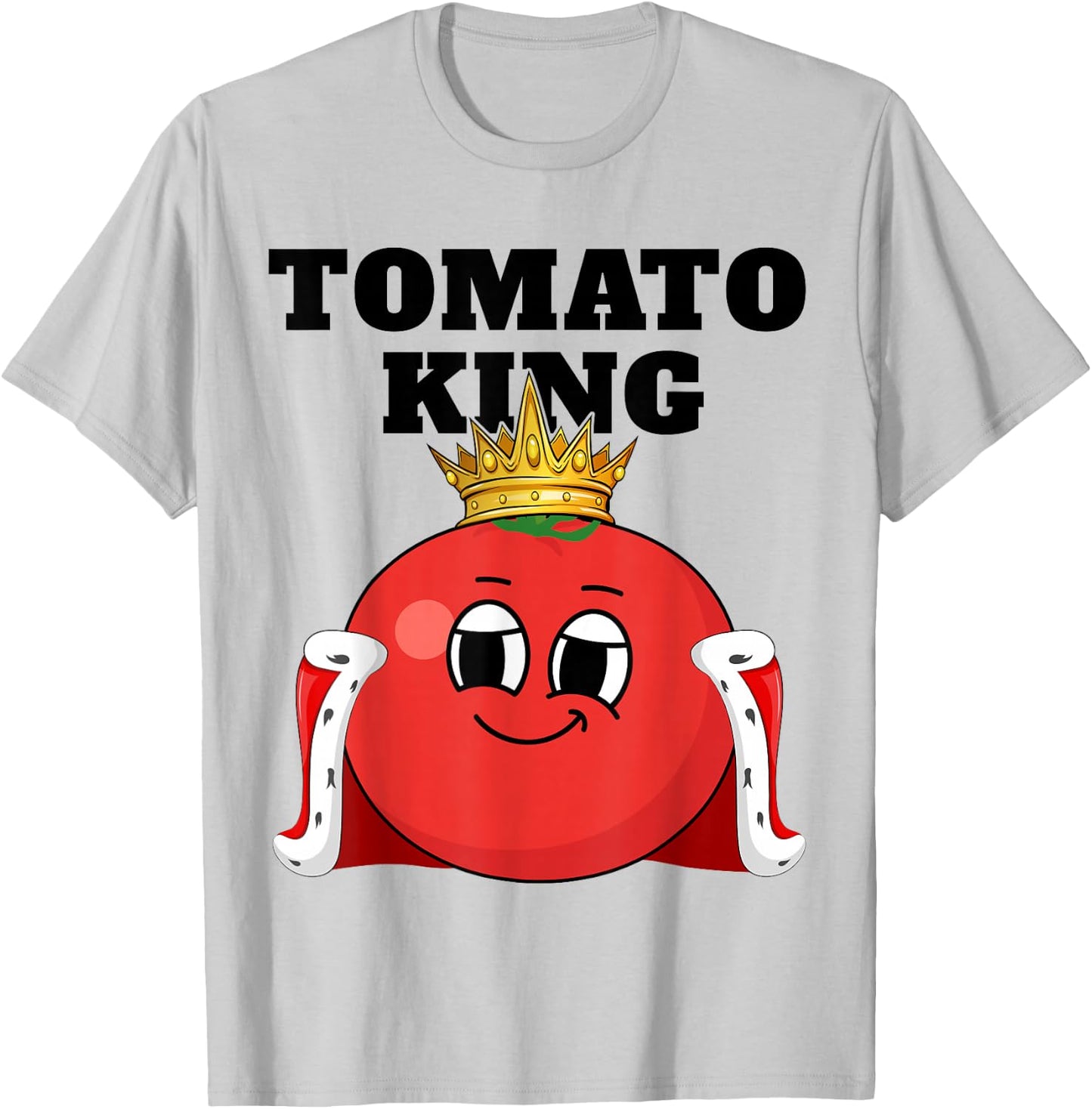 Tomato King | Boys Tomato Lover | Tomato T-Shirt - T-Shirt | Ash