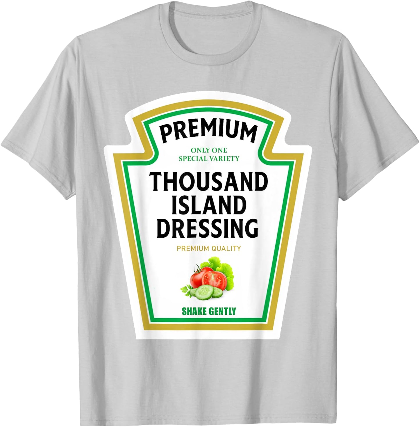 Thousand Island Dressing 2024 Ketchup Mustard Mayo Halloween T-Shirt - T-Shirt | Ash