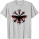 Blood Eagle / Blood Raven Norse Viking Rune T-Shirt - T-Shirt | Ash
