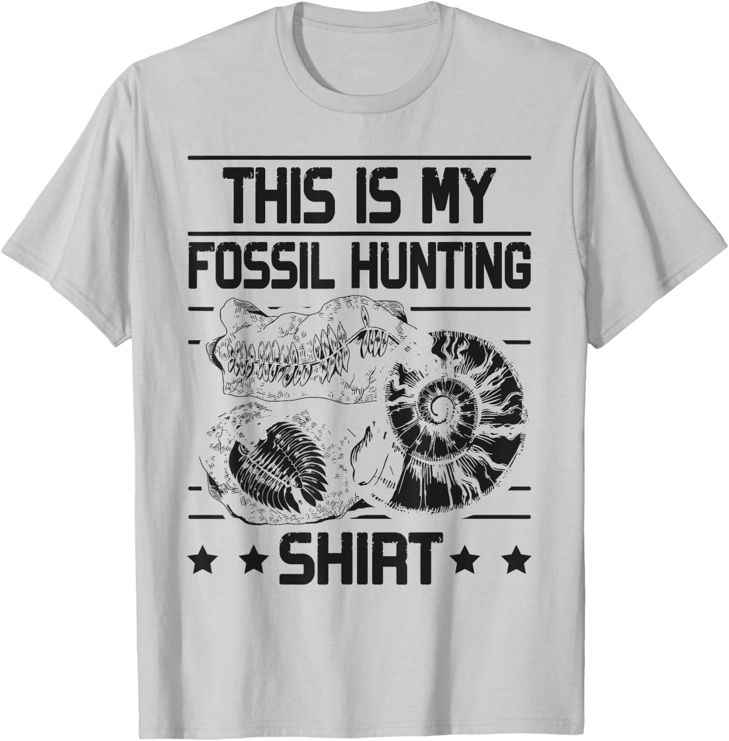 This Is My Fossil Hunting T-Shirt - T-Shirt | Ash