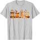 Pumpkin Spice Latte Golden Retriever Fall Thanksgiving T-Shirt - T-Shirt | Ash