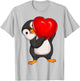 Penguin Women Girl Kids T-Shirt - T-Shirt | Ash