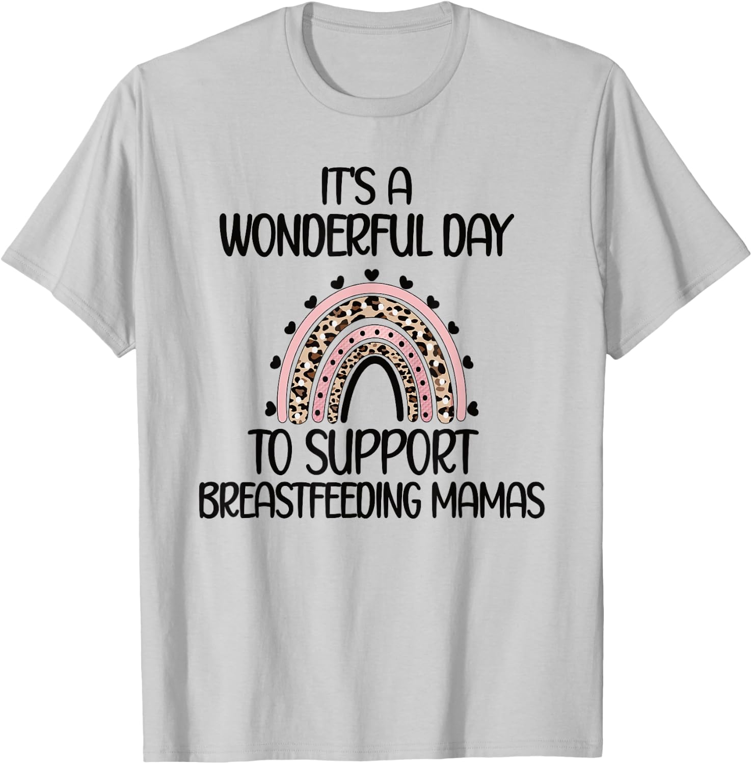 Support Breastfeeding Mamas Lactation Consultant T-Shirt - T-Shirt | Ash
