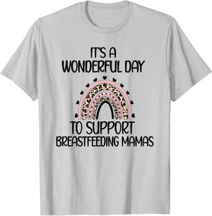 Support Breastfeeding Mamas Lactation Consultant T-Shirt - T-Shirt | Ash