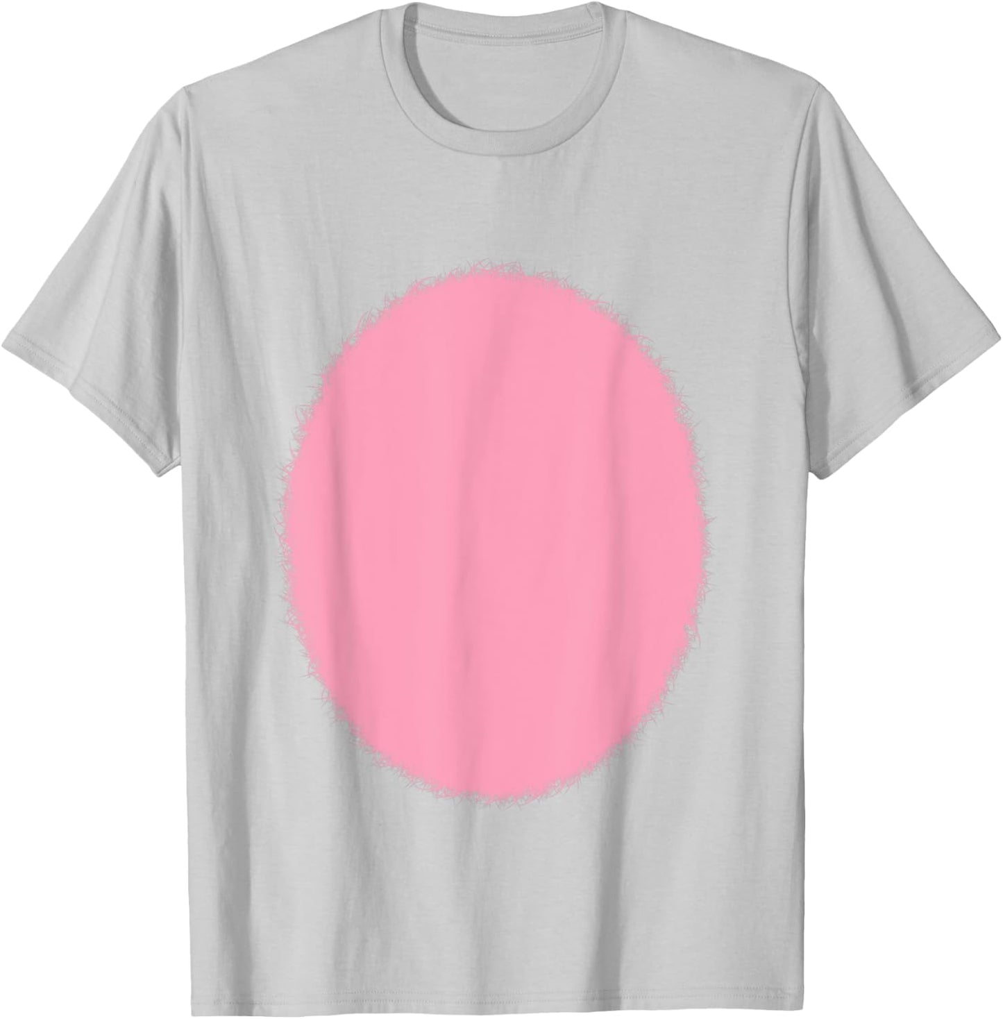 White Easter Bunny Rabbit Pink Furry Tummy Belly Costume T-Shirt - T-Shirt | Ash