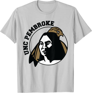 License Champs University of North Carolina at Pembroke | NCAA | NCAFUNCP04 , Small, White T-Shirt - T-Shirt | Ash