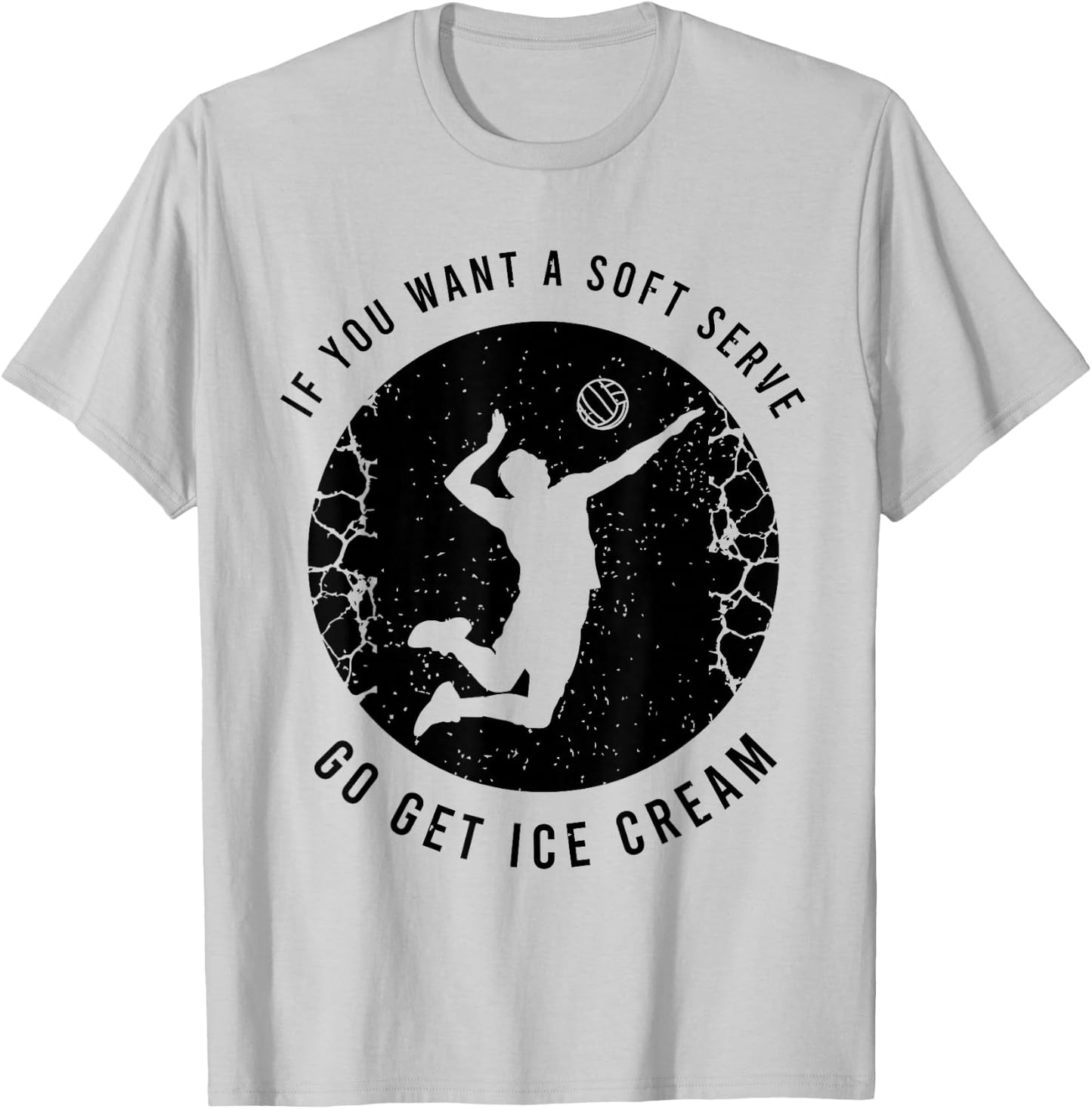 Funny Volleyball Proverb For A Volleyball Player T-Shirt - T-Shirt | Ash