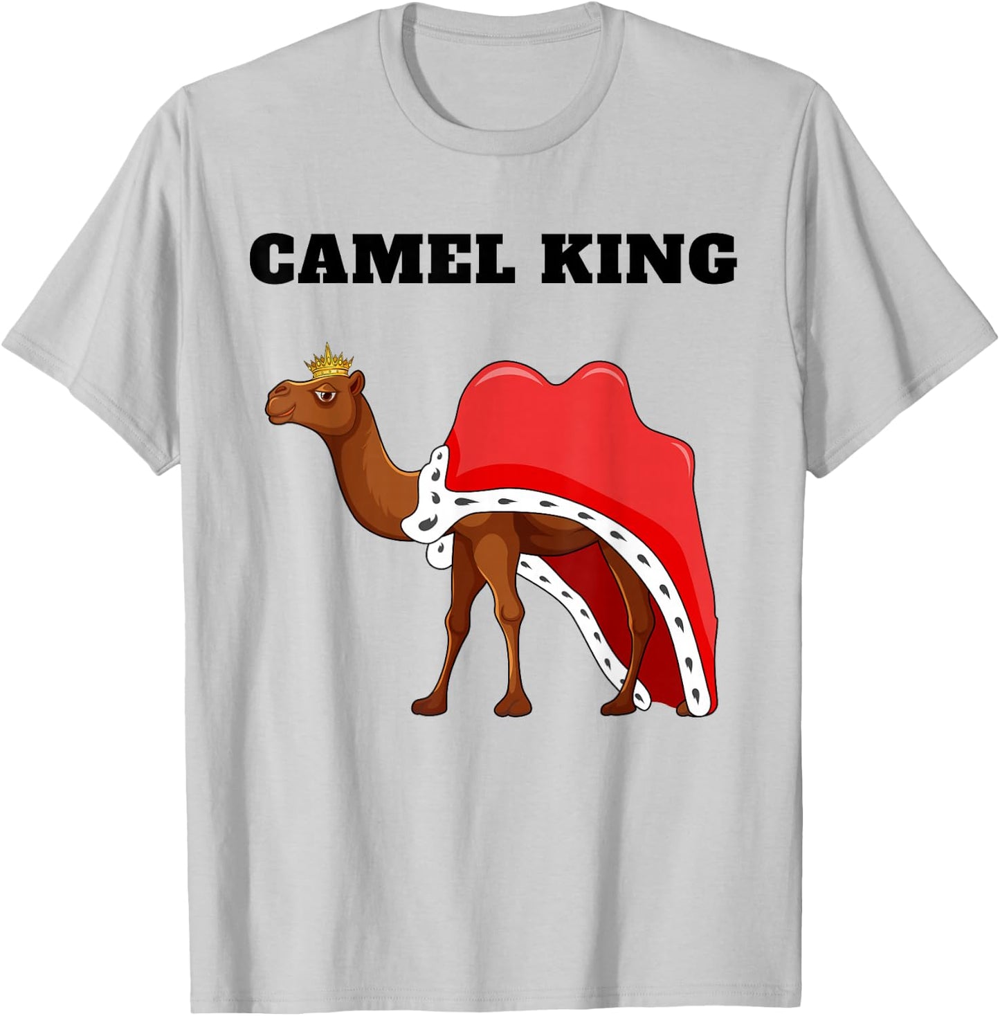 Camel King | Boys Camel Lover Design | Camel T-Shirt - T-Shirt | Ash
