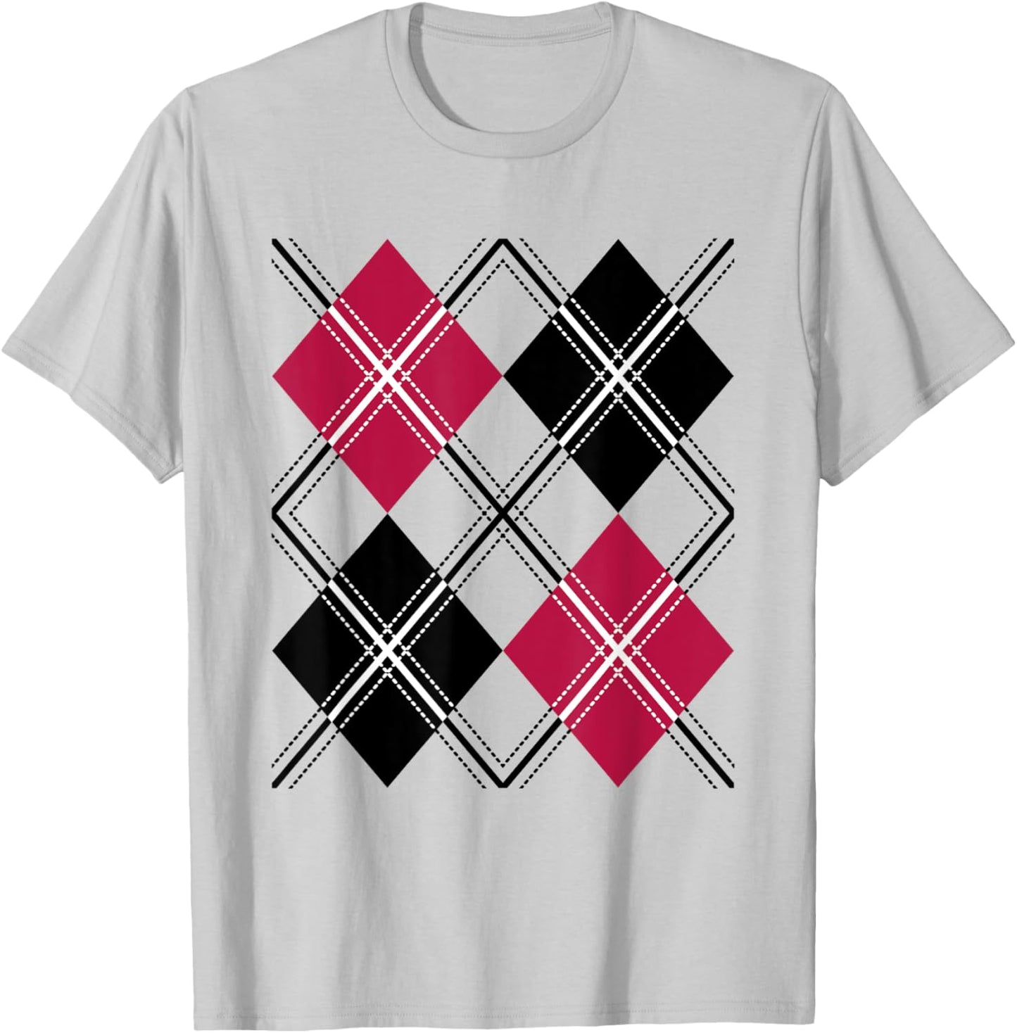 1950s Sock Hop Rockabilly 50s Clothes Rock and Roll Argyle T-Shirt - T-Shirt | Ash