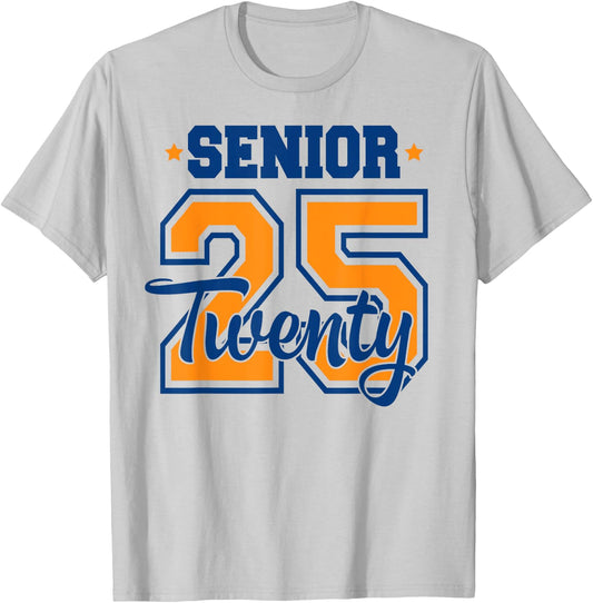 Class of 2025 Senior 2025 Graduation or First Day of School T-Shirt - T-Shirt | Ash