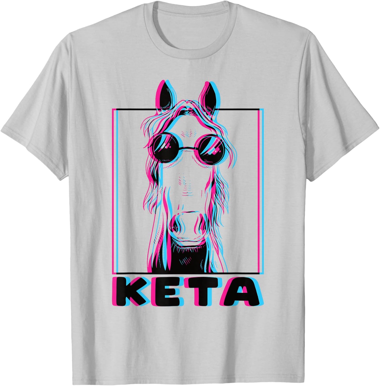 Funny Raver Animal Dj Party Festival Keta T-Shirt - T-Shirt | Ash