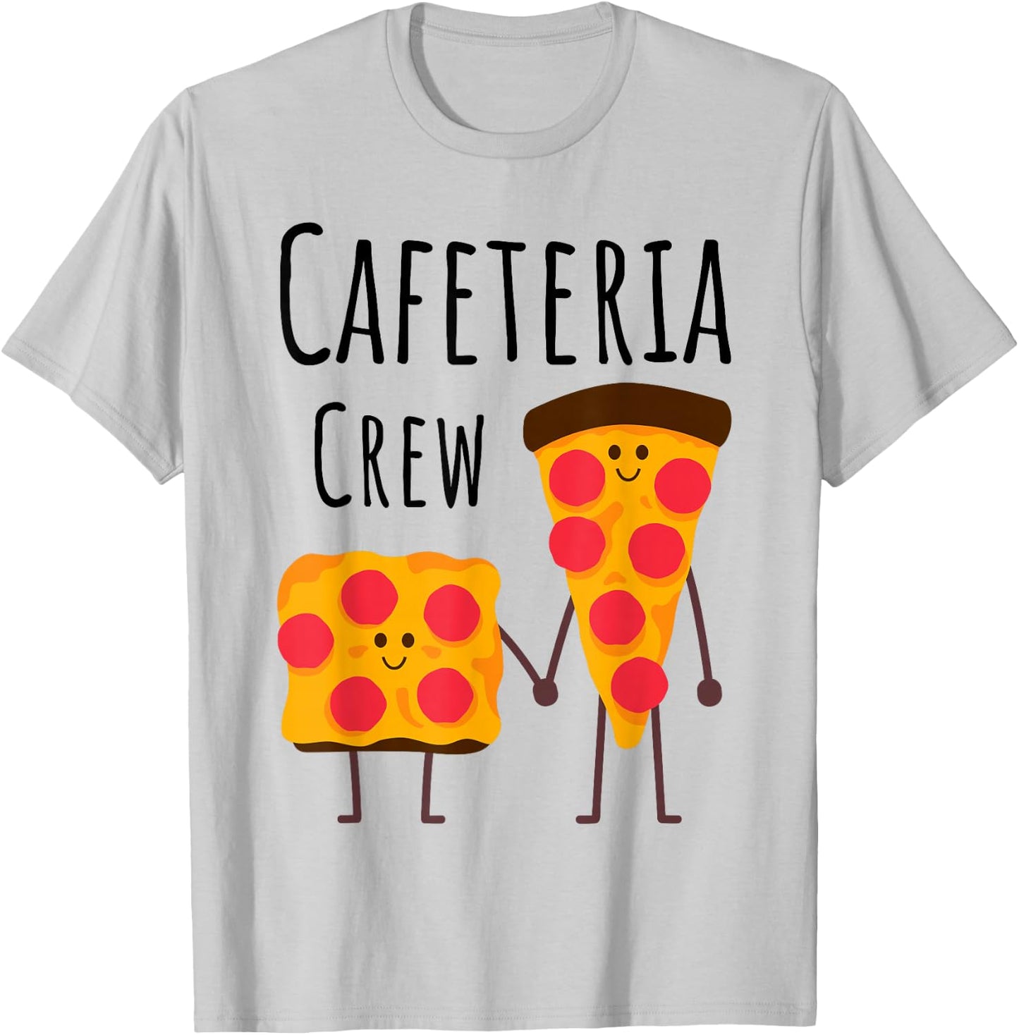 Cafeteria Crew School Lunch Lady Pizza Lover Squad Kids 2026 T-Shirt - T-Shirt | Ash