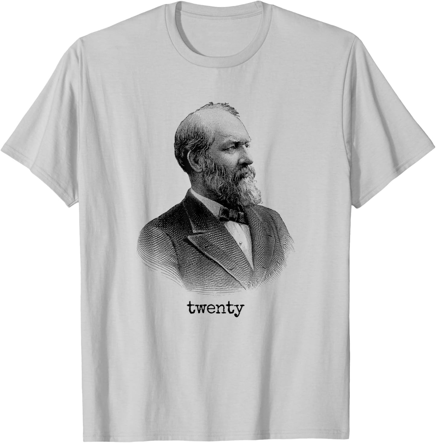 James Garfield 20th President USA T-Shirt - T-Shirt | Ash