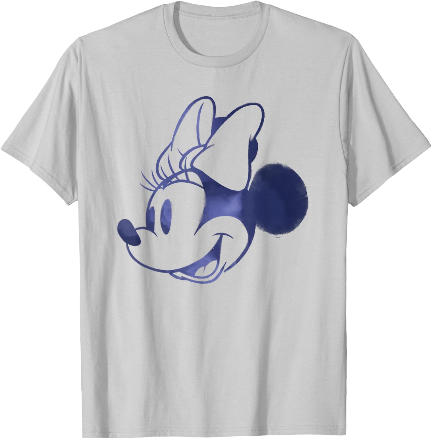 Disney Minnie Mouse Head Retro Vintage Classic Small T-Shirt - T-Shirt | Ash