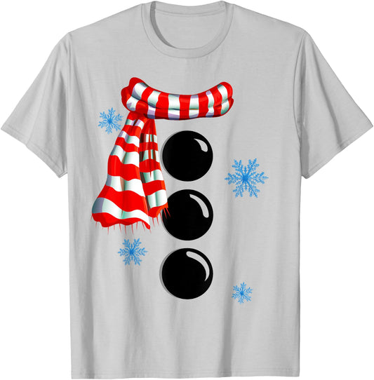 Snowflake Snowman Costumes Christmas Family Matching Kids T-Shirt - T-Shirt | Ash