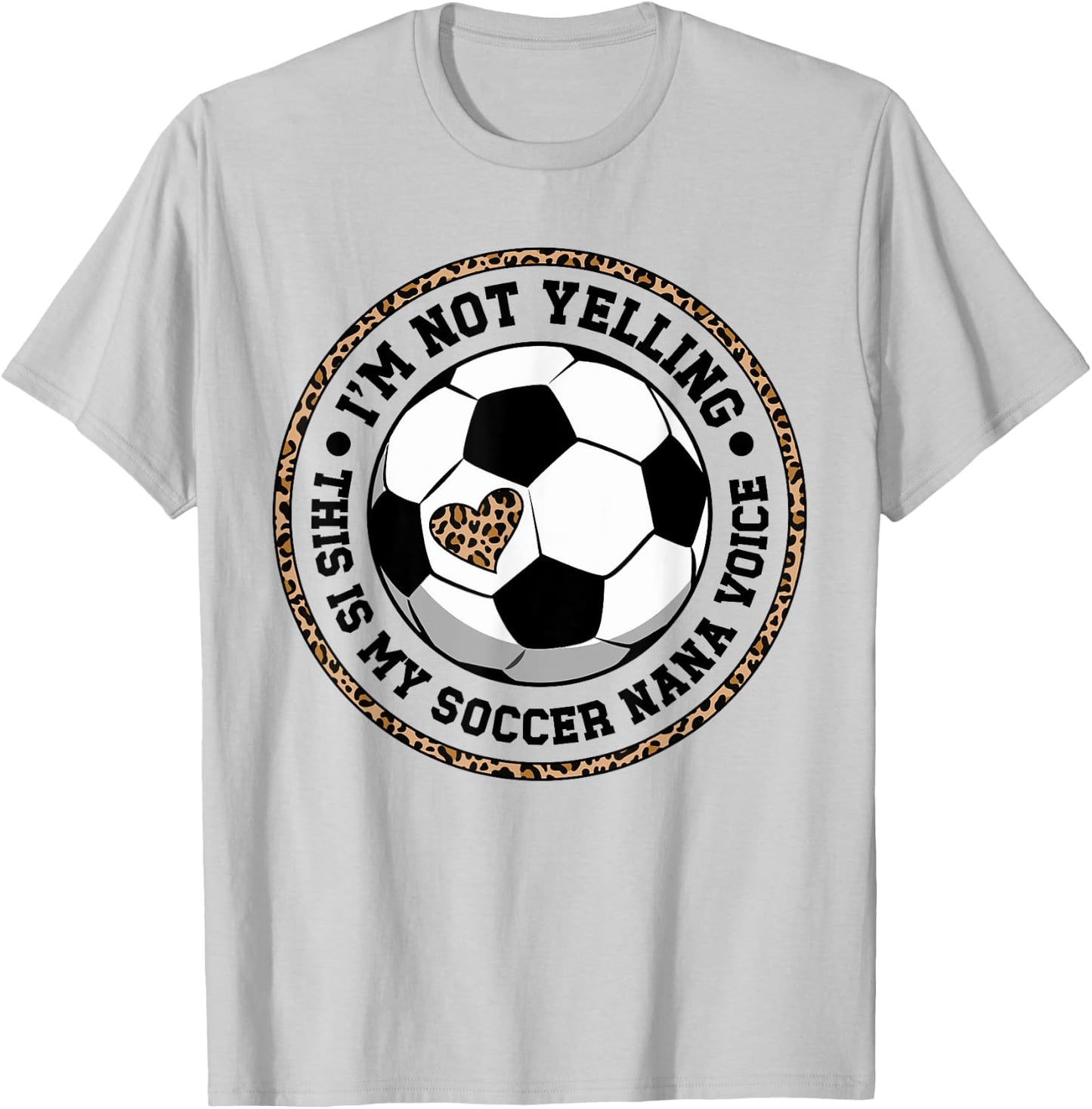 My Soccer Nana Voice Nana Of A Soccer Player Nana T-Shirt - T-Shirt | Ash