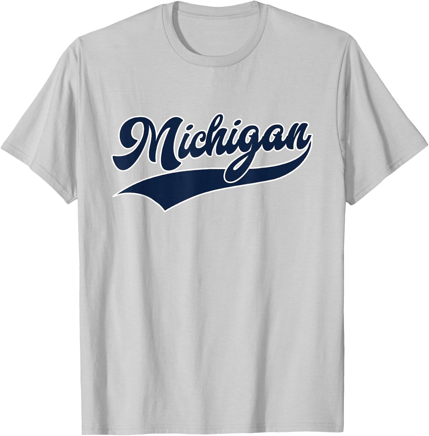 Graphic Apparel Co. - Michigan Retro Classic - Kids - White - Short Sleeve - Small T-Shirt - T-Shirt | Ash