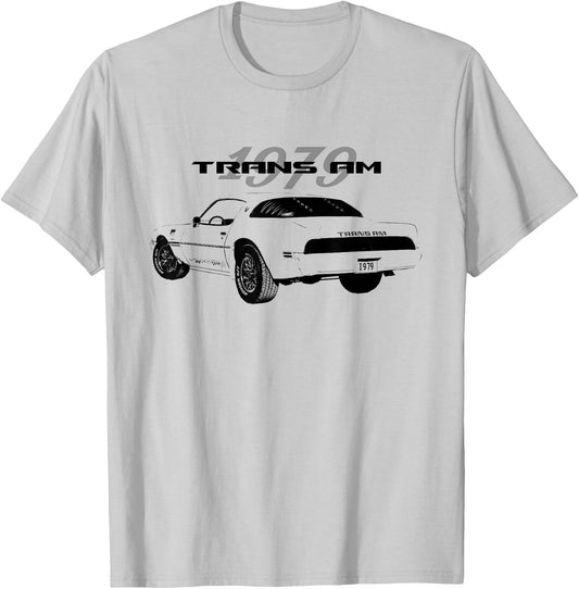 VINTAGE 1979 TRANS AM AMERICAN MUSCLE CARS, 70s CLASSIC CARS T-Shirt - T-Shirt | Ash