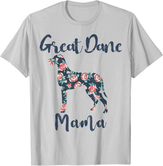 Great-Dane Shirt Great Dane Mama Mom Women T-Shirt - T-Shirt | Ash