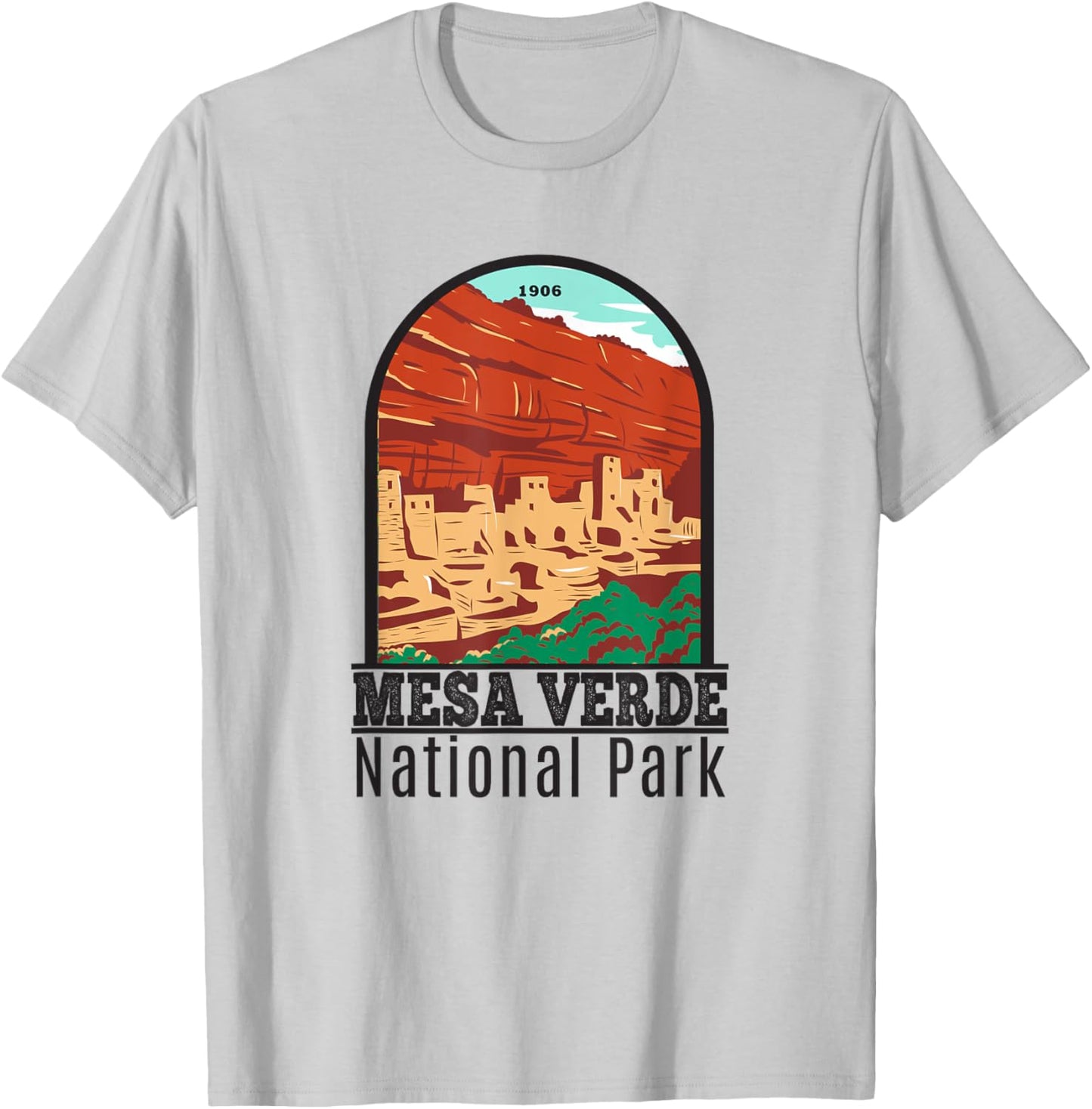 Mesa Verde National Park Colorado Cliff Palace Vintage T-Shirt - T-Shirt | Ash
