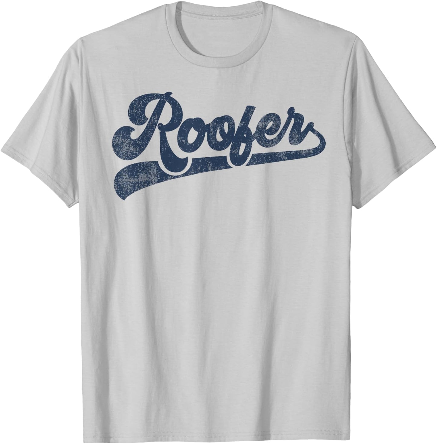 Roofer Cute Vintage Graphic T-Shirt - T-Shirt | Ash