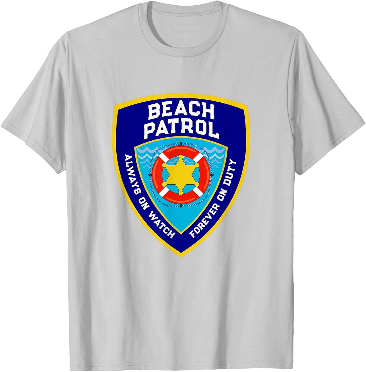 Funny Beach Patrol Life Off to Vacay Mode On Duty Lifeguards T-Shirt - T-Shirt | Ash