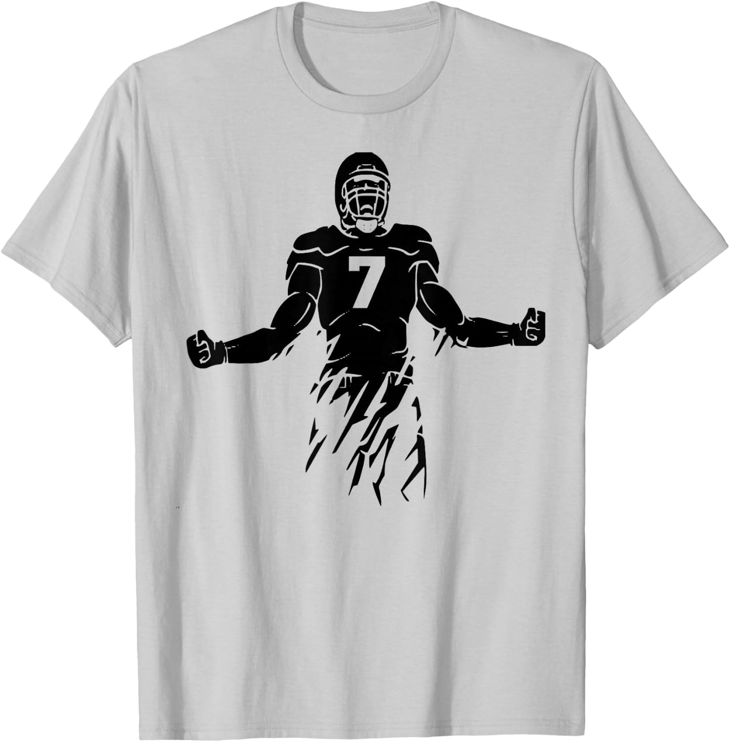 Football Number 7, My Favorite Football Players Number T-Shirt - T-Shirt | Ash