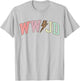 WWJD What Would Jesus Do Christian Bible Vintage Leopard T-Shirt - T-Shirt | Ash