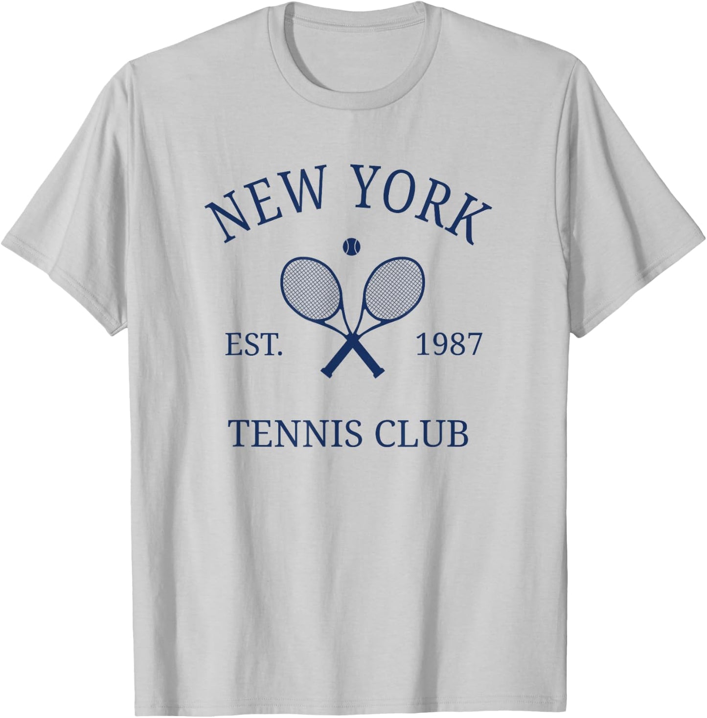 New York Athletics Tennis Club Racquet Prep NY T-Shirt - T-Shirt | Ash