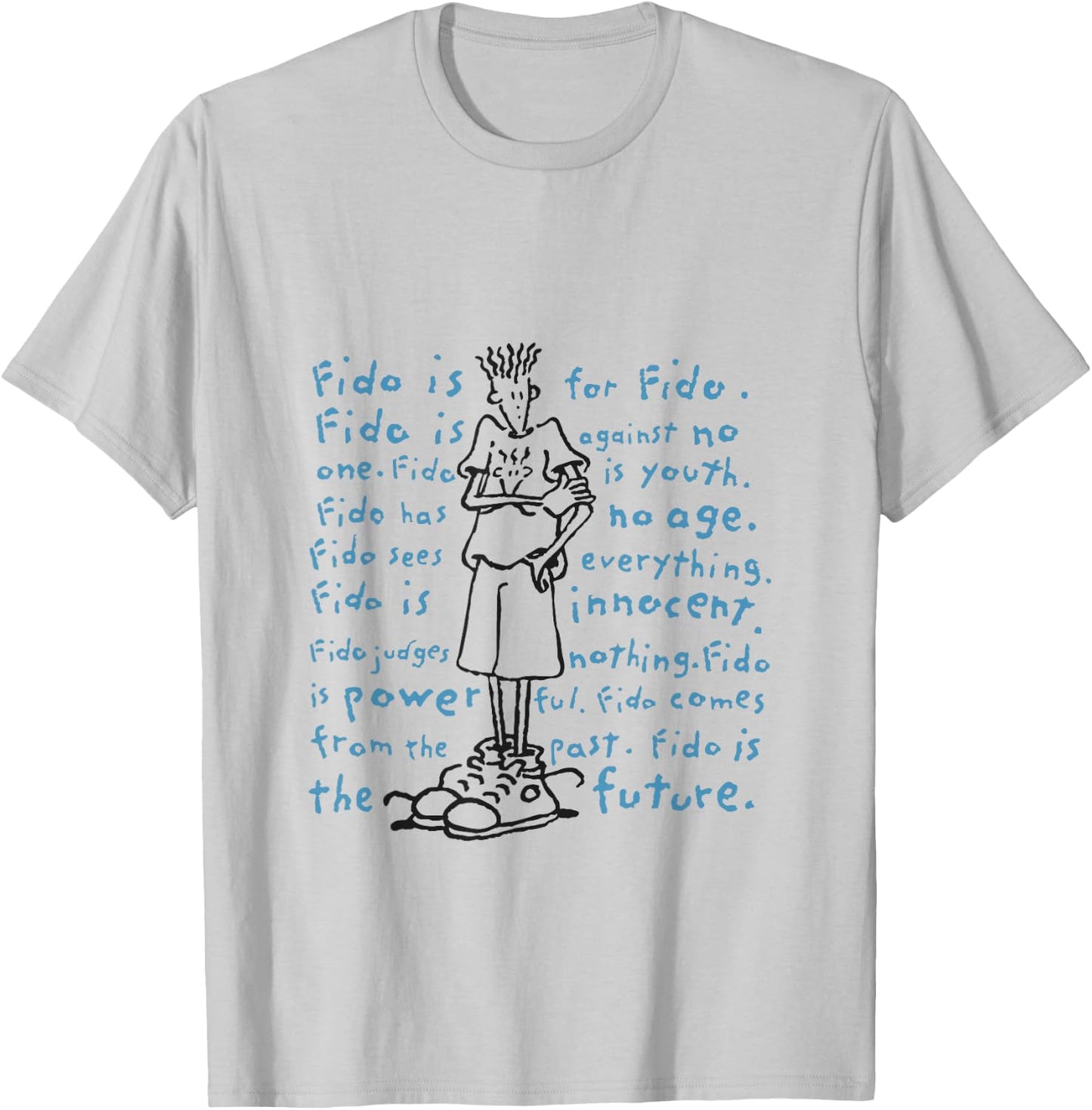 Fido Dido Mantra T-Shirt - T-Shirt | Ash
