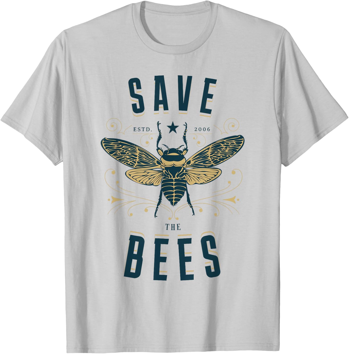 Retro Save the Bees Apiary Shirt Bee Beekeeper Earth Day T-Shirt - T-Shirt | Ash
