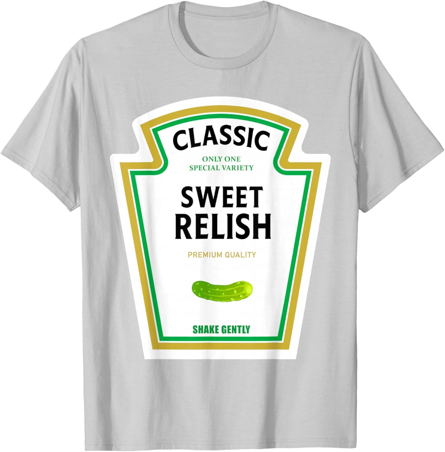 Sweet Relish Halloween 2024 Costume Matching Mustard Ketchup T-Shirt - T-Shirt | Ash