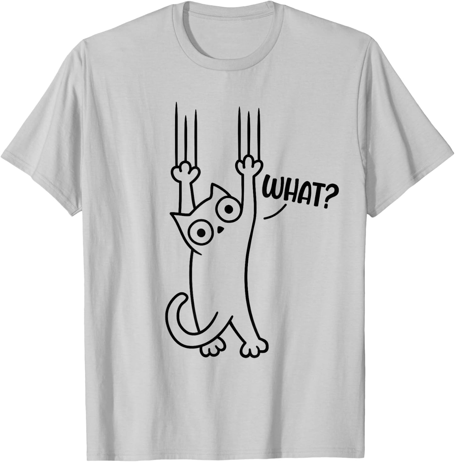 Funny Cat Men T-Shirt - T-Shirt | Ash