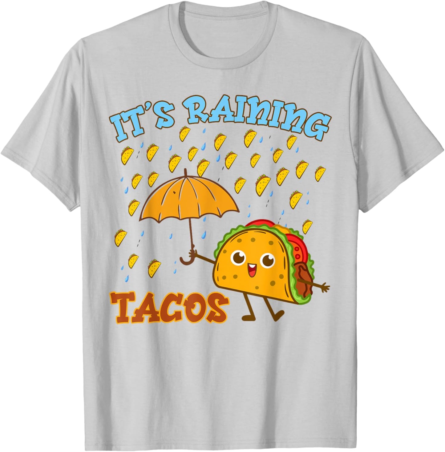 Mexican Its Raining Tacos Shirt Kids Toddler Cinco De Mayo T-Shirt - T-Shirt | Ash