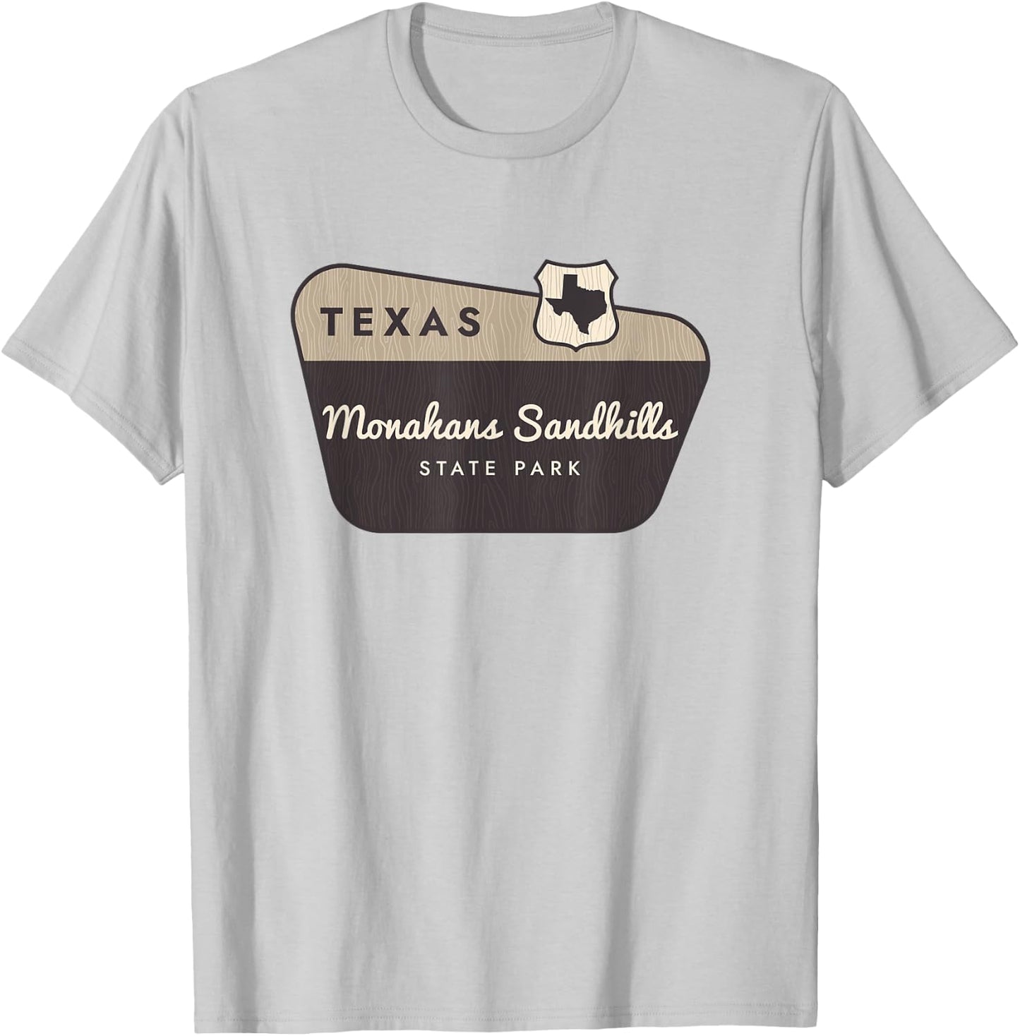 Monahans Sandhills State Park Texas TX Welcome Sign Vacation T-Shirt - T-Shirt | Ash