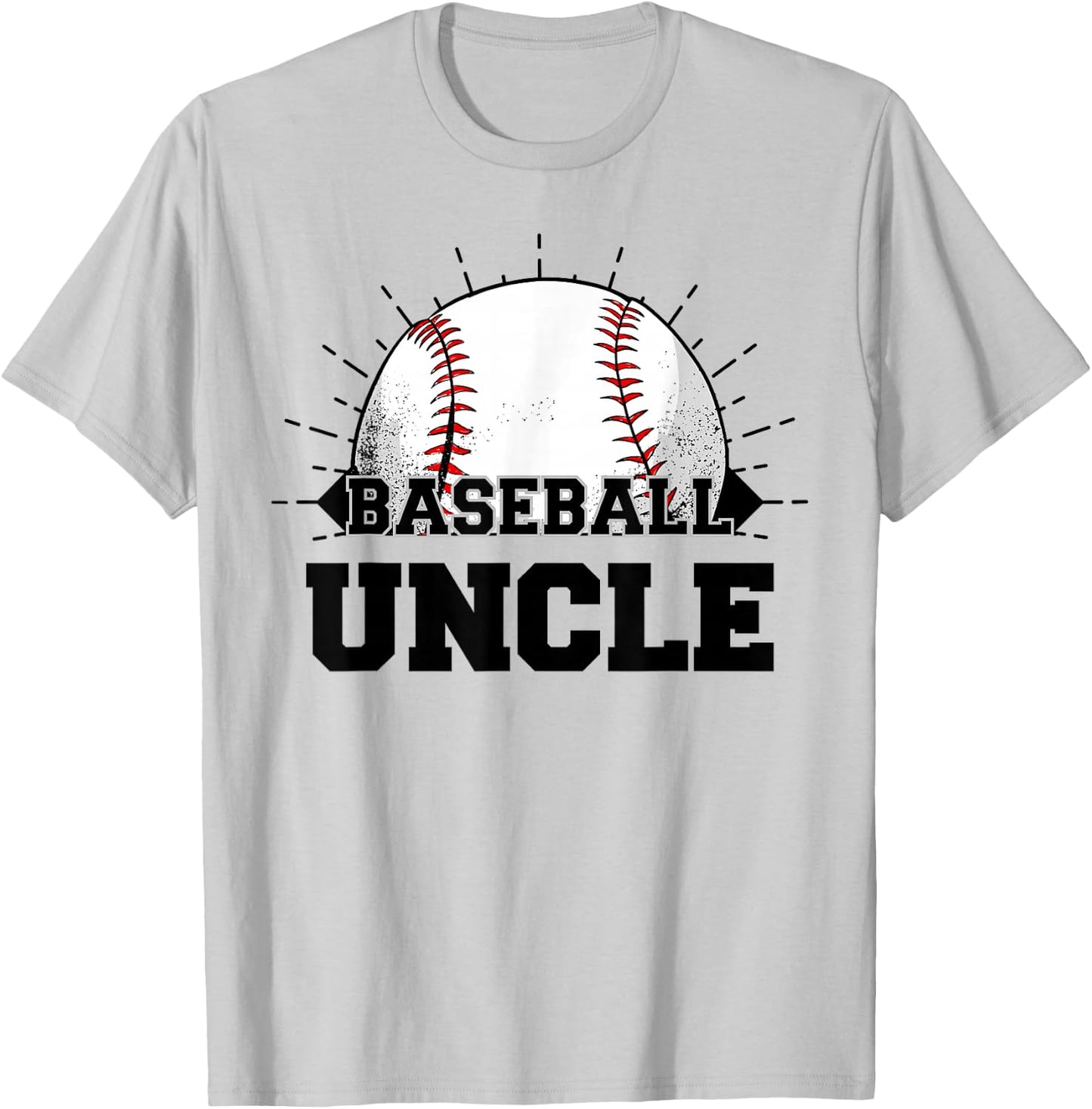 Game Day Baseball Uncle T-Shirt - T-Shirt | Ash