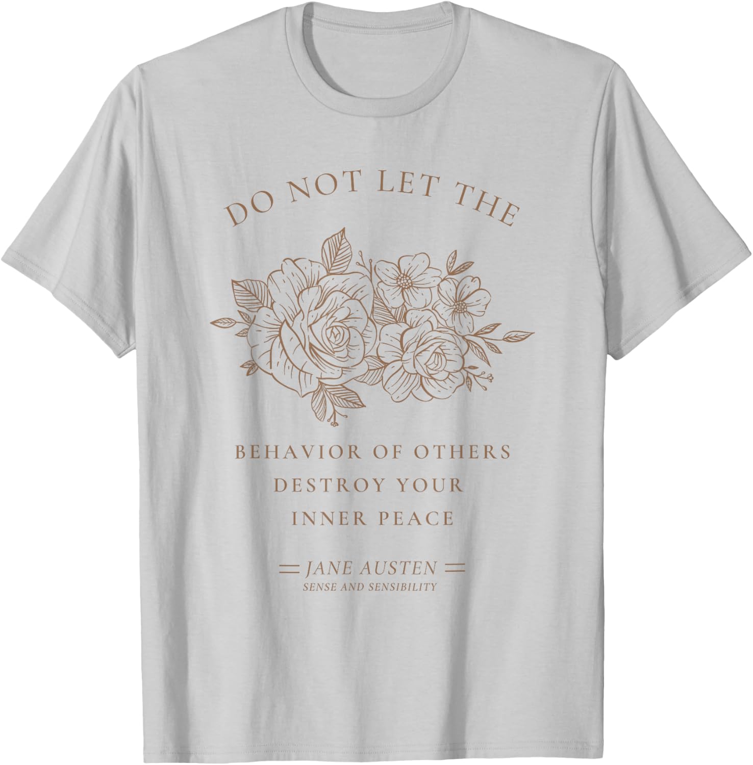 Jane Austen Sense and Sensibility Bookish Bookworm Novel T-Shirt - T-Shirt | Ash