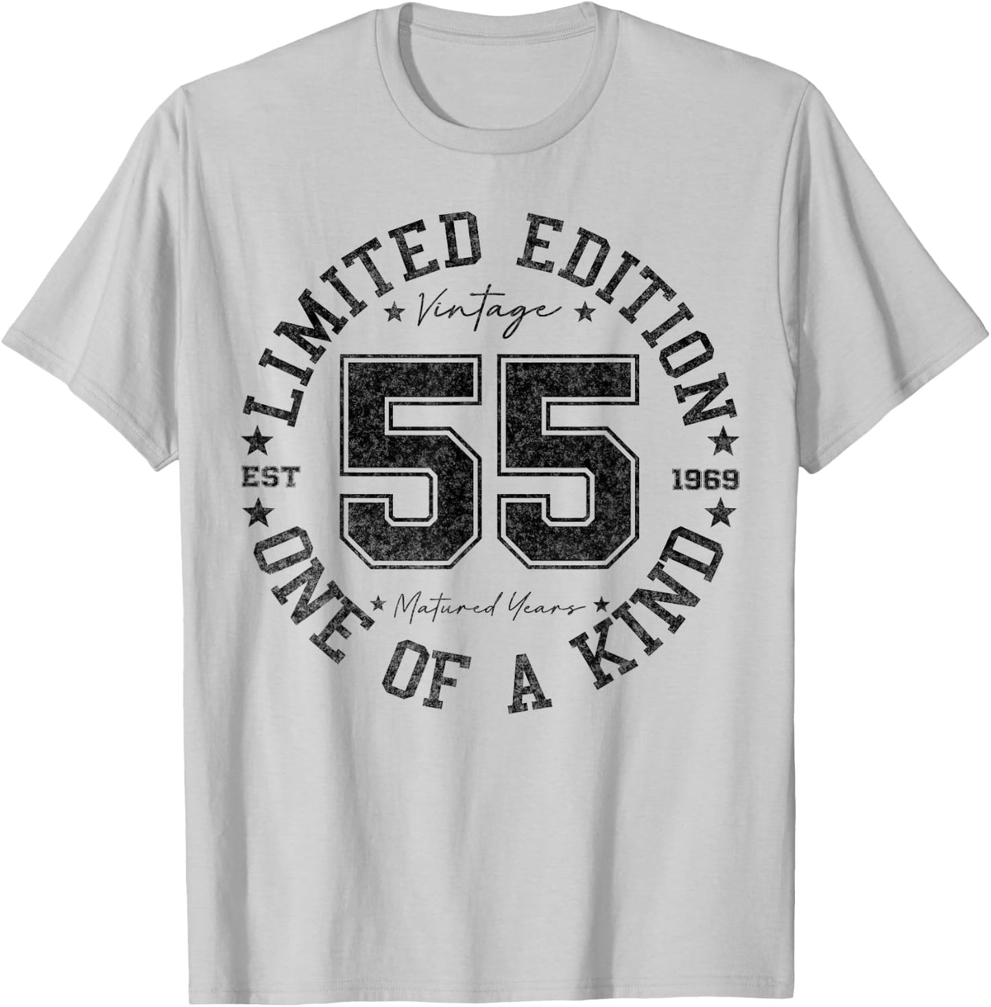 Vintage 1969 One of a Kind 55th Birthday 55 Year Old Gifts T-Shirt - T-Shirt | Ash