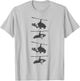 Gyrocopter Model Silhouette Gyroplane For Autogyro Pilots T-Shirt - T-Shirt | Ash