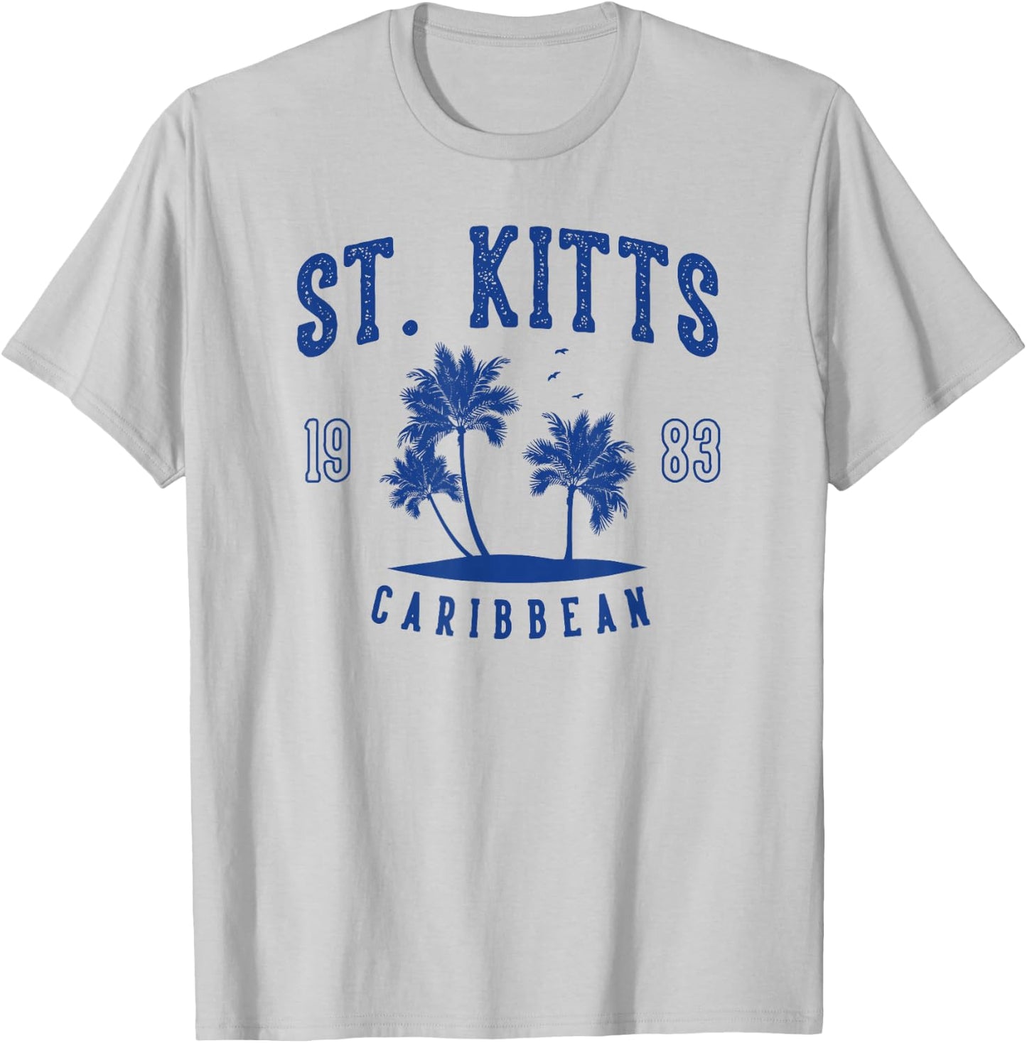 St. Kitts Caribbean T-Shirt - T-Shirt | Ash