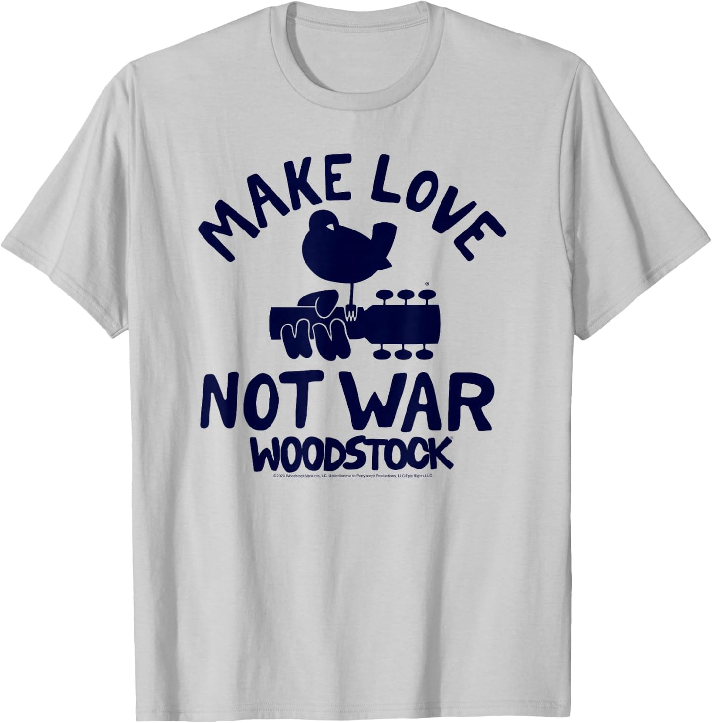 Woodstock - Make Love Not War T-Shirt - T-Shirt | Ash