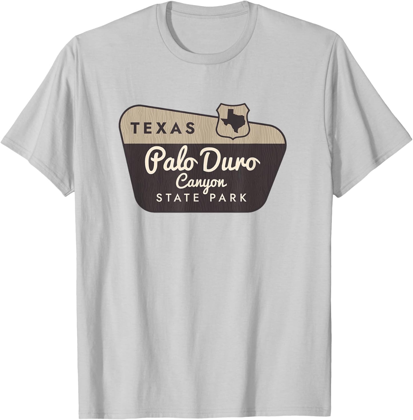 Palo Duro Canyon State Park Texas TX Welcome Sign Vacation T-Shirt - T-Shirt | Ash