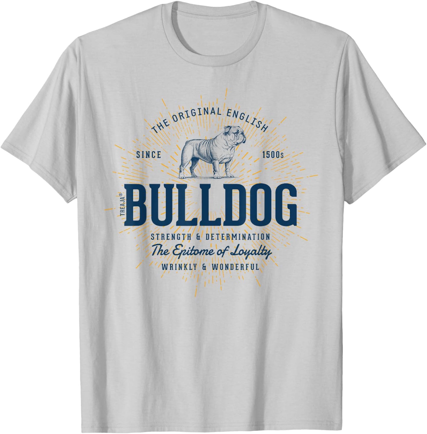 Retro English Bulldog Vintage Women Kids T-Shirt - T-Shirt | Ash
